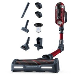 Rowenta X-Force RH9829 Aspiradora escoba 2 en 1 Batería Secar Sin bolsa 0,9 L Rojo, Gris