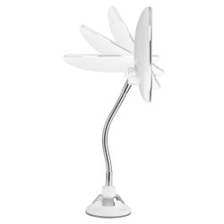 Orbegozo ESP 1020 espejo para maquillaje Ventosa Alrededor Plata, Blanco