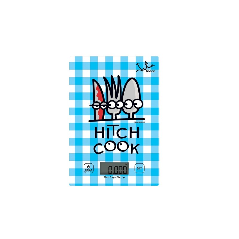 JATA Mod. 732K Azul Encimera Rectángulo Báscula electrónica de cocina