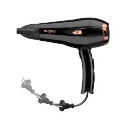 BaByliss Cordkeeper 2000 secador 2000 W Negro, Oro rosa