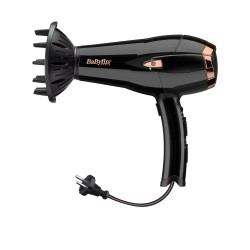 BaByliss Cordkeeper 2000 secador 2000 W Negro, Oro rosa