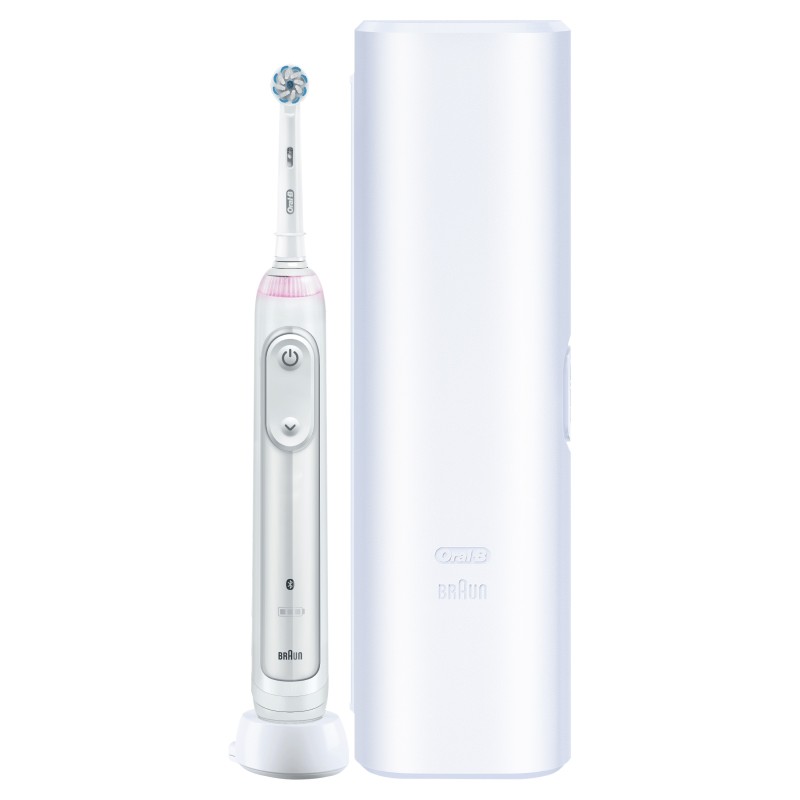 Oral-B SmartSeries 80353920 cepillo eléctrico para dientes Adulto Cepillo dental giratorio Plata, Blanco