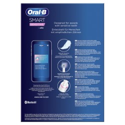 Oral-B SmartSeries 80353920 cepillo eléctrico para dientes Adulto Cepillo dental giratorio Plata, Blanco