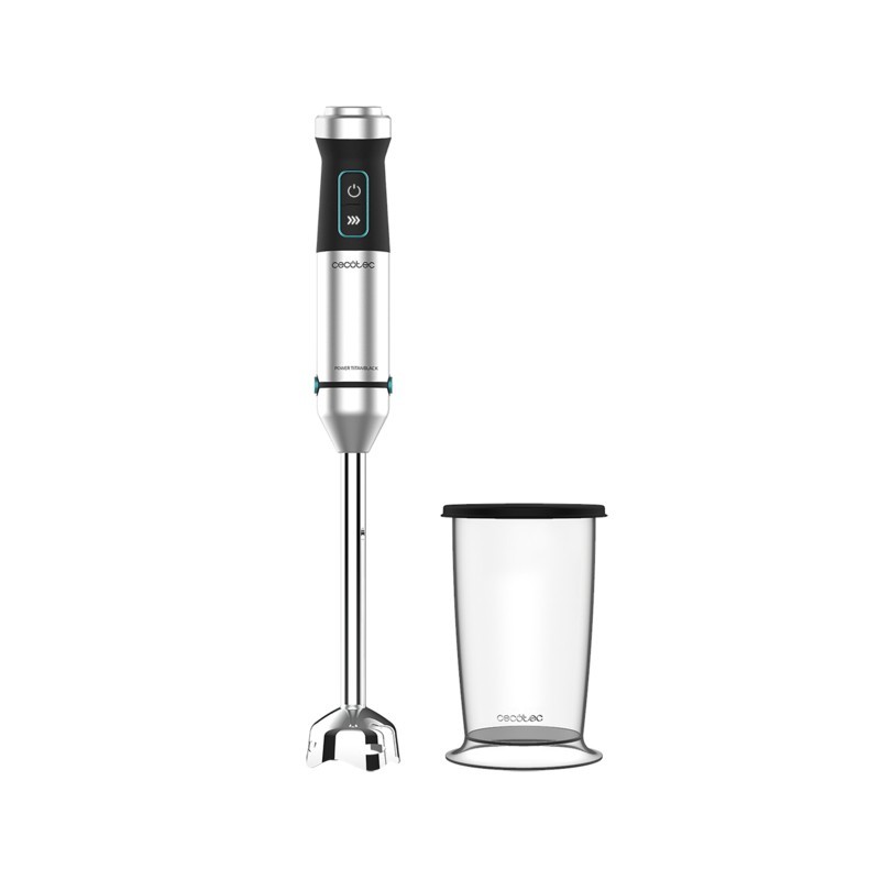 Cecotec Power TitanBlack 1500 XL 0,8 L Batidora de inmersión 1500 W Negro, Plata