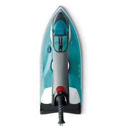 Polti Vaporella Quick & Comfort QC120 Plancha a vapor Suela de acero inoxidable 2200 W Negro, Turquesa, Blanco