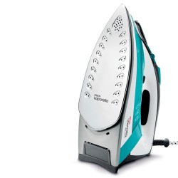Polti Vaporella Quick & Comfort QC120 Plancha a vapor Suela de acero inoxidable 2200 W Negro, Turquesa, Blanco