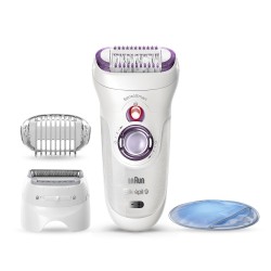 Braun Silk-épil 9 81706314 depiladora 40 pinzas Blanco, Violeta