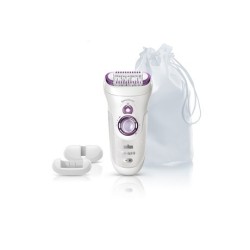 Braun Silk-épil 9 SensoSmart 9 700 40 pinzas Violeta, Blanco