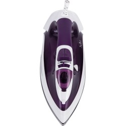 JATA PL225 plancha Plancha a vapor Suela de acero inoxidable 2400 W Púrpura, Blanco