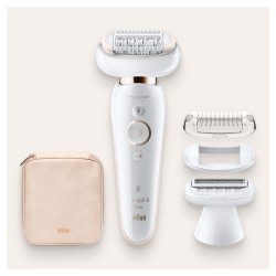 Braun Silk-épil 9 81688635 depiladora 40 pinzas Blanco, Oro