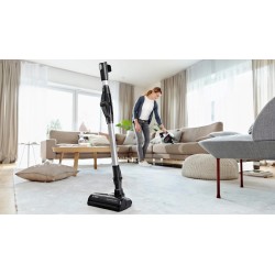 Bosch BBS711W aspiradora de pie y escoba eléctrica Aspiradora escoba 2 en 1 Batería Secar Filtro higiénico Sin bolsa 0,3 L