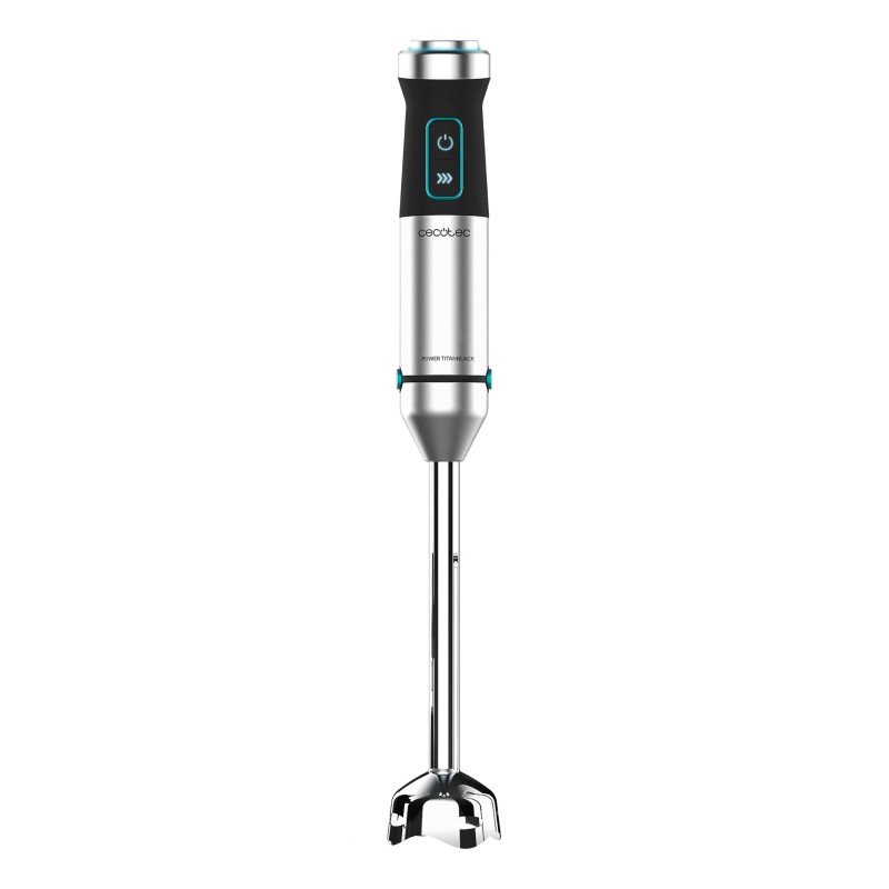 Cecotec Power TitanBlack 1500 XL PerfectCream&Crush Batidora de inmersión 1500 W Negro, Verde, Acero inoxidable