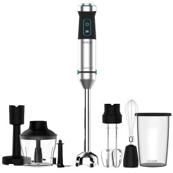 Cecotec Power TitanBlack 1500 XL PerfectCream&Crush Batidora de inmersión 1500 W Negro, Verde, Acero inoxidable