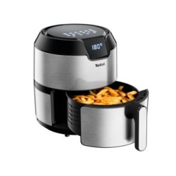 Tefal Easy Fry EY401D Sencillo 4,2 L Independiente 1500 W Freidora de aire caliente Negro, Acero inoxidable