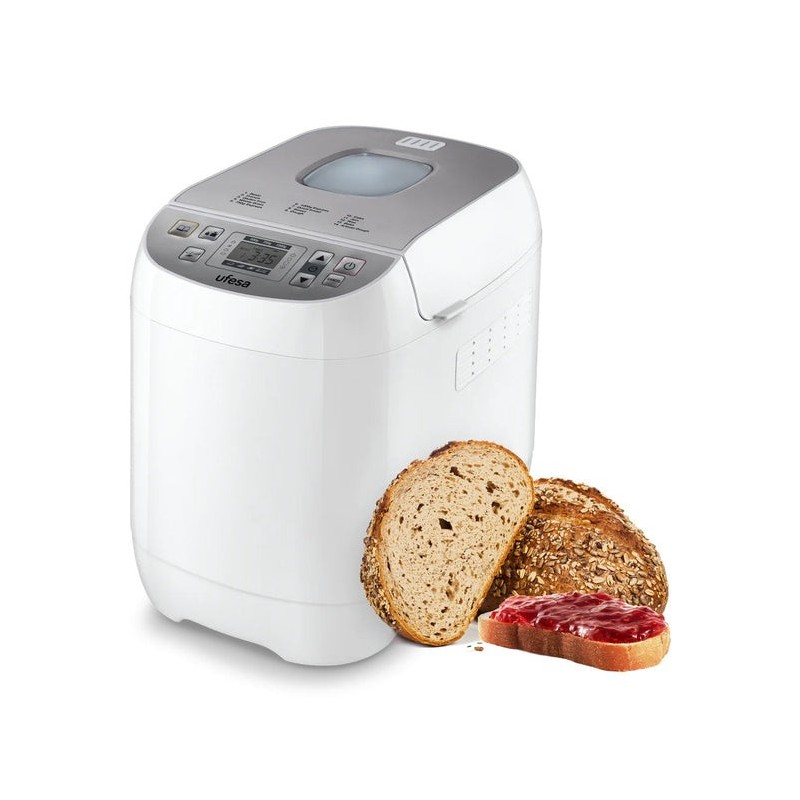 Ufesa BM6000 panificadora 650 W Gris, Blanco