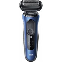 Braun Series 6 61-B1200s Máquina de afeitar de láminas Recortadora Negro, Azul