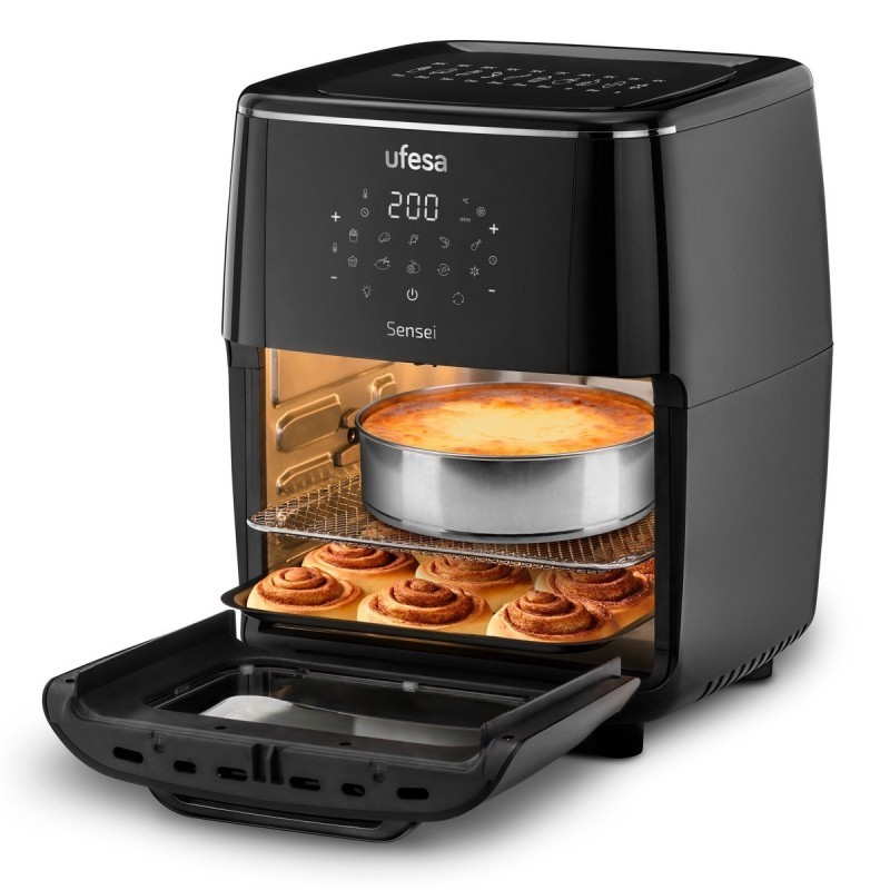 Ufesa Sensei Sencillo 12 L Independiente 1700 W Freidora de aire caliente Negro