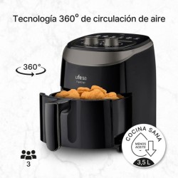 Ufesa 3.5L Panther Sencillo 3,5 L Independiente Freidora de aire caliente Negro