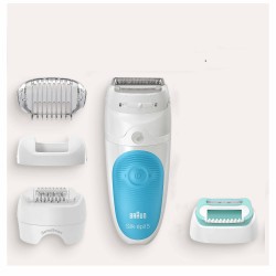 Braun Silk-épil 5 81706331 depiladora 28 pinzas Blanco, Turquesa
