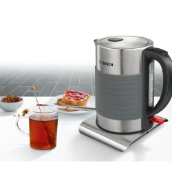 Bosch TWK7S05 tetera eléctrica 1,7 L 2200 W Negro, Gris