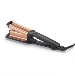 BaByliss Deep Waves Rizador de pelo Caliente Negro, Naranja 2,5 m