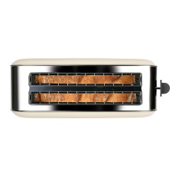 Taurus Vintage Cream 6 2 rebanada(s) 1400 W Negro, Crema de color, Acero inoxidable