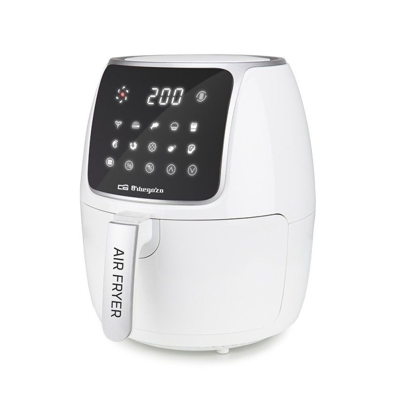 Orbegozo FDR 64 freidora Sencillo 4 L 1500 W Negro, Acero inoxidable, Blanco