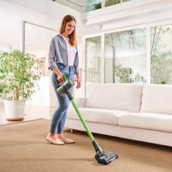 Polti Forzaspira D-Power SR500 Aspiradora escoba 2 en 1 Batería Secar EPA Sin bolsa Verde