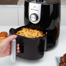 Orbegozo FDR 27 freidora Sencillo 2,5 L Independiente 1200 W Freidora de aire caliente Negro, Gris