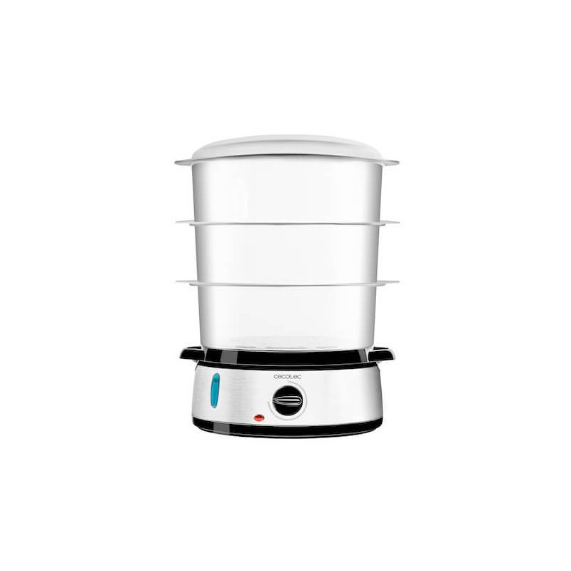 Cecotec Vapovita 3000 Inox vaporizador Independiente 800 W Negro, Acero inoxidable, Transparente
