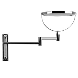 Orbegozo ESP 4000 espejo para maquillaje Tornillos Alrededor Negro, Cromo