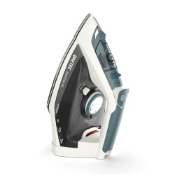Imetec ZeroCalc Z1 2500 Plancha vapor-seco Suela de acero inoxidable 2200 W Verde azulado, Blanco