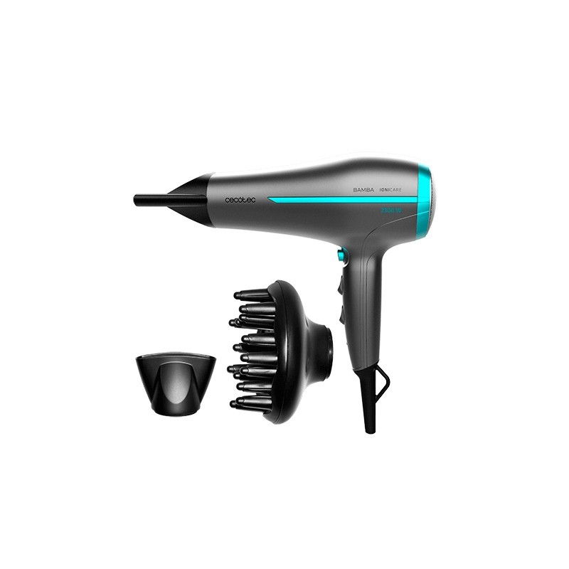 Cecotec Bamba IoniCare 5200 secador 2300 W Azul, Gris