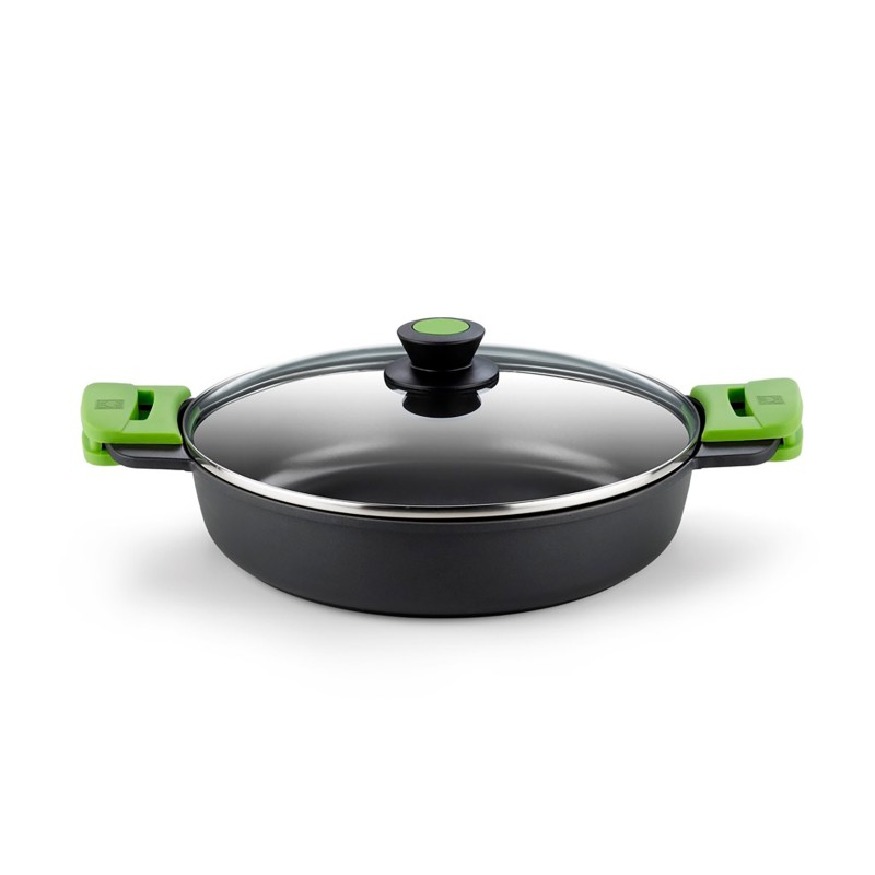 BRA Prior A400540 cacerola 9 L Alrededor Negro, Verde