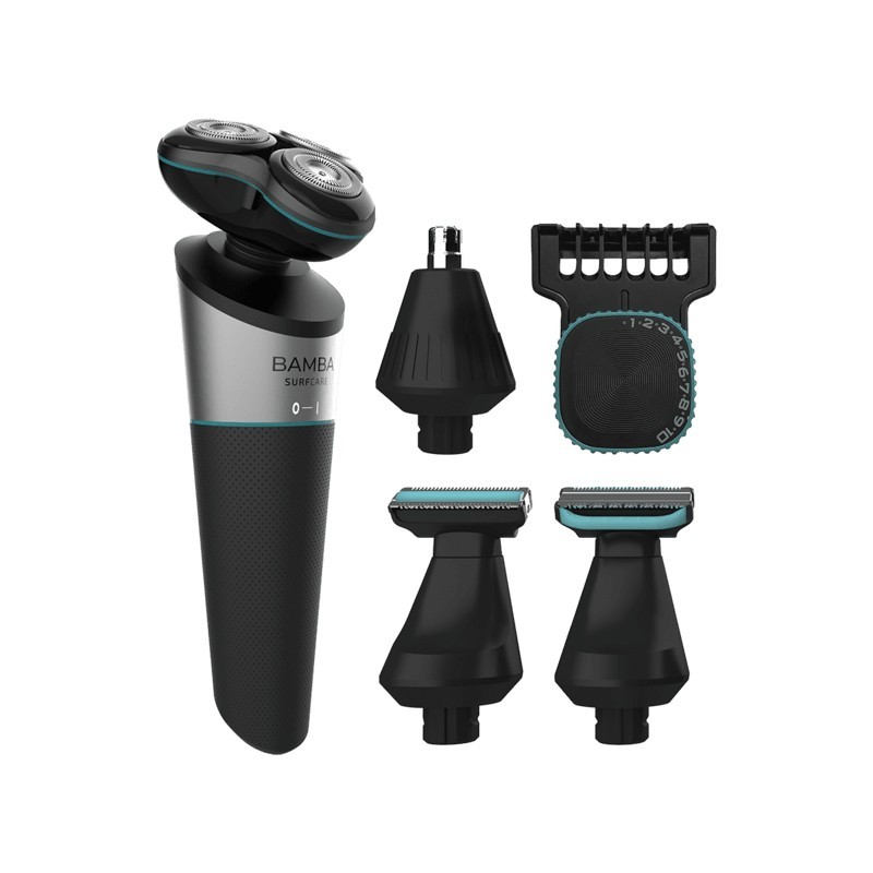 Cecotec Bamba PrecisionCare Máquina de afeitar de rotación Recortadora Negro, Gris, Turquesa