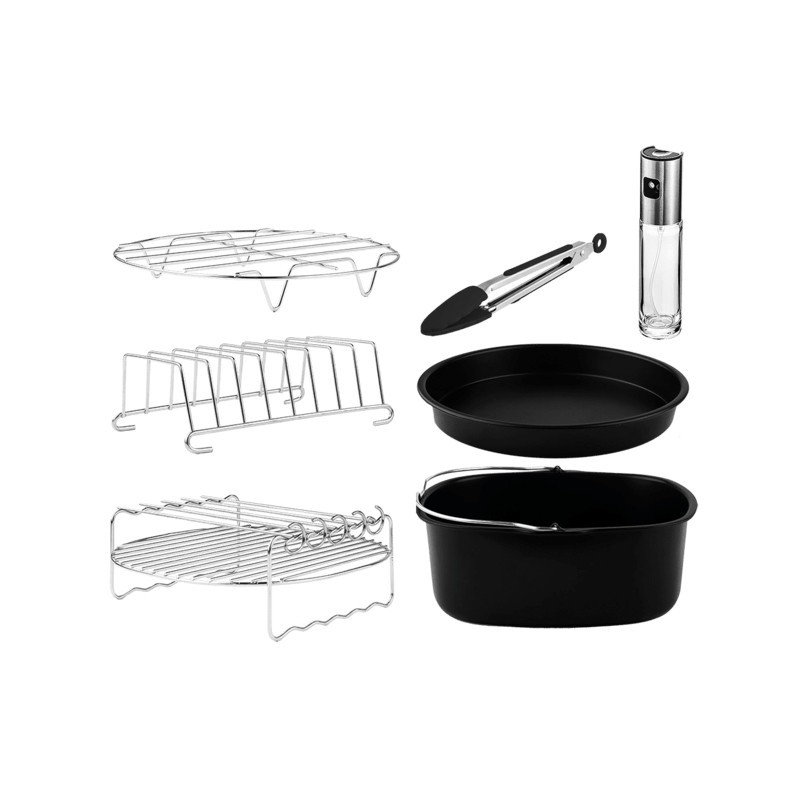 Cecotec 04995 accesorio para freidoras Kit de accesorios Negro, Acero inoxidable