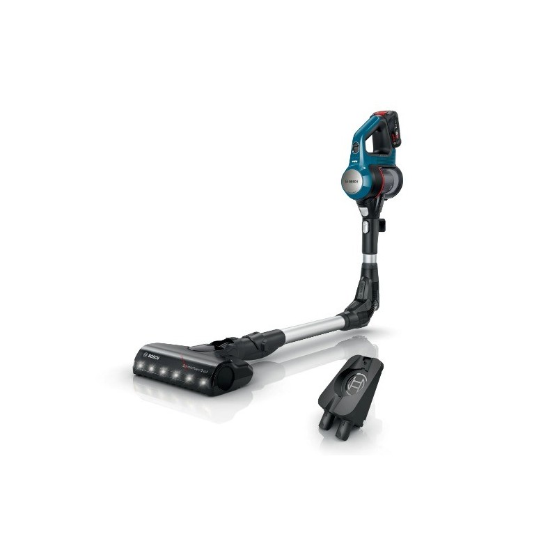 Bosch BSS71125AH aspiradora de pie y escoba eléctrica Aspiradora escoba 2 en 1 Batería Secar Sin bolsa Negro, Azul