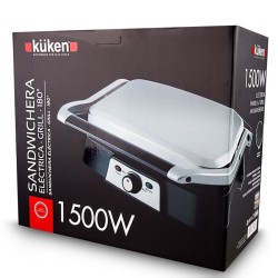 Küken Sandwichera Eléctrica Tipo Grill 1500w