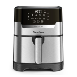 Moulinex EZ505D10 freidora Sencillo 4,2 L Independiente 1400 W Freidora de aire caliente Acero inoxidable