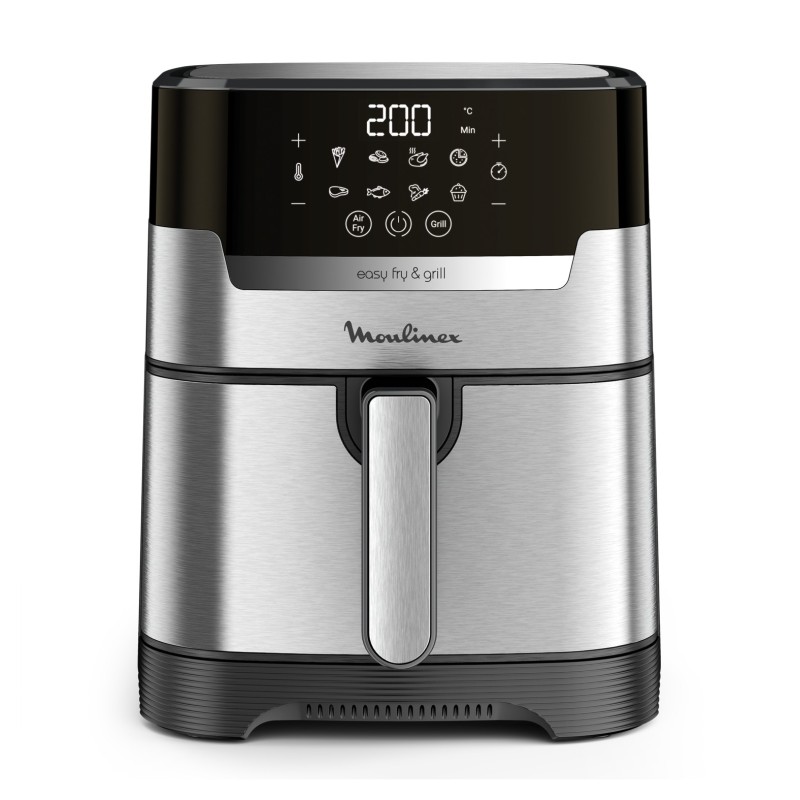 Moulinex EZ505D10 freidora Sencillo 4,2 L Independiente 1400 W Freidora de aire caliente Acero inoxidable