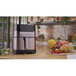 Moulinex EZ505D10 freidora Sencillo 4,2 L Independiente 1400 W Freidora de aire caliente Acero inoxidable