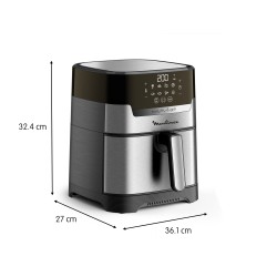 Moulinex EZ505D10 freidora Sencillo 4,2 L Independiente 1400 W Freidora de aire caliente Acero inoxidable