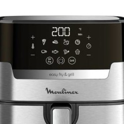 Moulinex EZ505D10 freidora Sencillo 4,2 L Independiente 1400 W Freidora de aire caliente Acero inoxidable