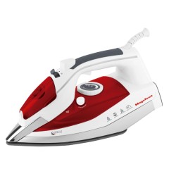 Magefesa Quercus Plancha a vapor Suela de cerámica 2500 W Rojo, Blanco