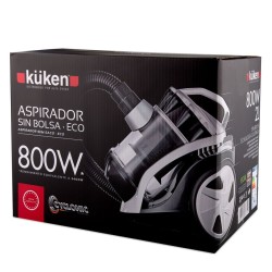 Küken 33671 aspiradora 2 L Aspiradora cilíndrica Secar 800 W Sin bolsa