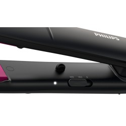 Philips StraightCare Essential BHS375 00 Utensilio de peinado Cepillo alisador Caliente Negro, Rosa 1,8 m