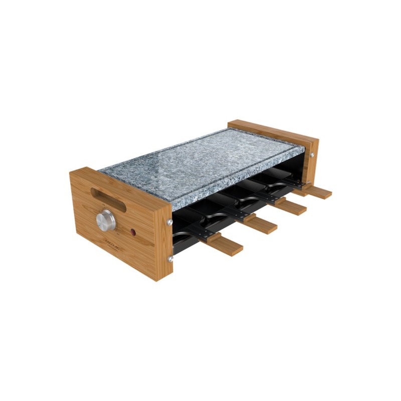 Cecotec Cheese&Grill 8400 Wood AllStone parrilla de interior 8 personas(s) 1200 W Negro, Gris, Madera