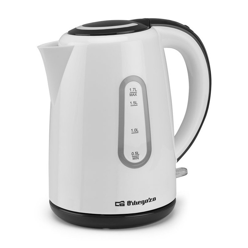 Orbegozo KT 6004 tetera eléctrica 1,7 L 2200 W Negro, Blanco