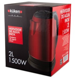 Küken 33578 tetera eléctrica 2 L 1500 W Negro, Rojo