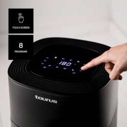 Taurus 973978000 freidora Sencillo 5,5 L Independiente 1700 W Freidora de aire caliente Negro